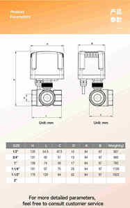 1/2 "บอลวาล์วมอเตอร์กันน้ำ220V 12V 24V 2สายปกติปิด/ปกติเปิดปิดปิดปิดปิด-ปิดรีเซ็ตไฟฟ้าบอลวาล์ว - Product Image 5