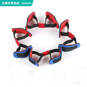 Ce séparateur d'orteils avec bande de résistance bleu-rouge unisexe pour la course, l'exercice, le fitness et le remodelage corporel - Product Image 1