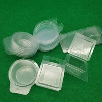 Cire fondue personnalisée de 1oz à clapet taille de luxe cire fondue de 1oz fabricant d'assiettes et bols en plastique PET transparents pour soins personnels