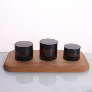 <span class=keywords><strong>5ml</strong></span> 10ml 15ml 20ml 30ml 50ml 60ml 100ml 150ml hổ phách thủy tinh mỹ phẩm lọ kem thủy tinh có nắp đậy cho các loại kem - Product Image 3