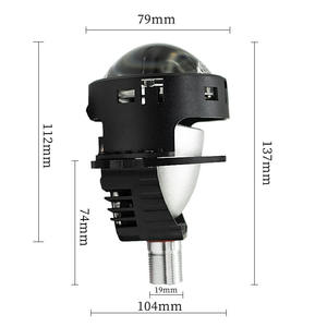 Kit de Proyector Bi-Xenón LED Mini W5 FANKAI No Destructivo, Luces Diurnas DRL, Intermitentes, Luces Altas y Bajas para Faros Delanteros de Automóviles H4H7, Modificación - Product Image 4