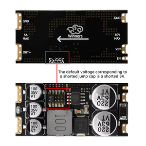 DC-DC DC adım aşağı güç modülü Buck dönüştürücü 5-55V giriş 3.3V/5V/12V/15V/24V 5A çıkış desteği SMD Plug-in kabloları - Product Image 5
