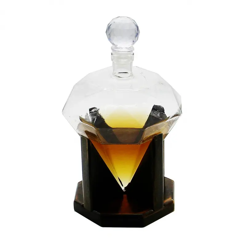 ウイスキー/酒ラムバーボンウォッカワインテキーラデカンター用のユニークな形状のデカンター