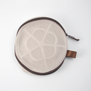 Bolsa de lavandería cilíndrica de malla de doble capa, 18x15cm, con cremallera, para ropa interior delicada - Product Image 3
