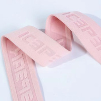 Logo personnalisé Couleur Motif Nylon Polyester Latex Bande élastique Jacquard Emboss Ceinture élastique Sangle