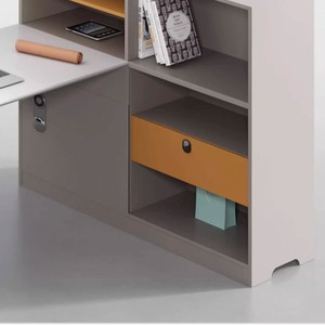 Hiện đại đơn giản melamine Modular văn phòng máy trạm cho nhà văn phòng hoặc phòng ngủ sử dụng máy trạm Máy tính văn phòng thẻ bàn - Product Image 4