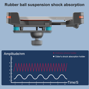 ODIER One-Hand Quick Release 360 Adjustable Shockproof Bike/Ebike Handlebar Phone Holder Flexible <strong>Clip</strong> for 4.7-7 Mobile Phones - Product Image 3