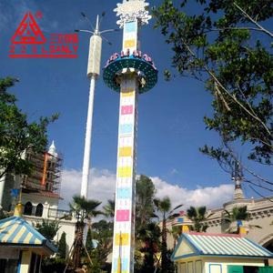 Torre de Caída Libre Giratoria para Parques de Atracciones, Personalizada por Proveedor Chino, para Adultos, de Metal, para Exteriores - Product Image 1