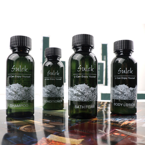 Hotel di lusso <span class=keywords><strong>accessori</strong></span> da bagno usa e getta set personalizzato da barba kit cuffie per la doccia shampoo e balsamo albergo di cortesia di imballaggio - Product Image 4