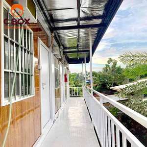 Villas d'hôtel modulaires préfabriquées modernes à deux étages Cbox Factory, détachables, avec salle de bain, pour maison-conteneur de vacances - Product Image 4