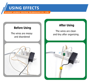 12*150mm Reusable Adjustable Self Adhesive <strong>Back</strong> <strong>to</strong> <strong>Back</strong> <strong>Hook</strong> <strong>and</strong> <strong>Loop</strong> Velcro Cable Tie Double Side Fastener Tape - Product Image 6