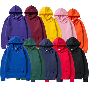Sudadera con capucha para hombre de talla grande en blanco con logotipo personalizado, Sudadera con capucha unisex grande y alta de poliéster de color sólido con cordón - Product Image 2