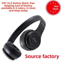 Casque sans fil P47 à suppression active du bruit avec commande vocale, étanche et batterie longue durée – Vente directe usine