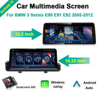 Navegación GPS Snapdragon 665 para BMW Serie 3 E90 E91 E92 E93 05-12, Android 15, Reproductor Multimedia para Auto, Carplay, Radio, Video, DVD