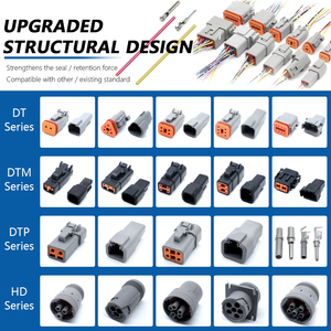 ขั้วต่อ YB <span class=keywords><strong>DT06</strong></span>-<span class=keywords><strong>2S</strong></span>-<span class=keywords><strong>CE05</strong></span> 2ทางตัวเมียตัวเชื่อมต่อ DT สีดำสำหรับรถบรรทุกทางการเกษตร - Product Image 5
