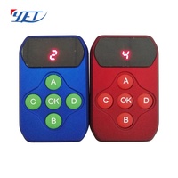 Modèle Rechargeable Clone Code Télécommande Sans Fil Multi-fréquence 4 Canaux pour Auto Gate Smart Home Duplicator 4-en-1