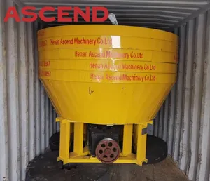 1100 1200 Model Wet Pan Mill With Grinding Roller Grinding Base Uesd In Grinding Gold Ore