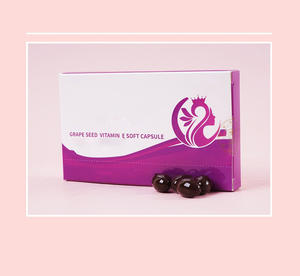 Kapsul Softgel Biji Anggur 95% <span class=keywords><strong>OEM</strong></span> Pabrik, Suplemen Makanan Kesehatan Antioksidan Vitamin E 500mg 60 Kapsul Per Botol untuk Dewasa - Product Image 1