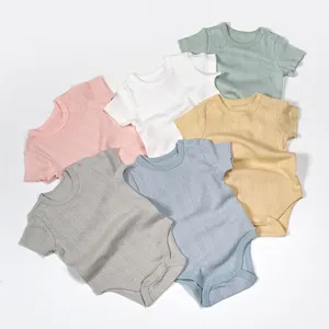 Newborn short-sleeved jumpsuit summer baby clothing cotton triangle thin romper