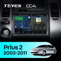 TEYES CC4 Para Toyota Prius XW20 II 2 2003 - 2011 CarPlay Android Auto 2DIN Autoradio Car Play Radio Multimedia Estéreo