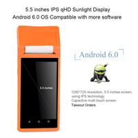 Terminal de point de vente Android portable Q2I Android 8.1 avec imprimante 58 mm, imprimante mobile Android PDA, vente chaude 2026, le moins cher