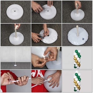 Kit de Soporte para Columna de Globos para <span class=keywords><strong>Piso</strong></span>, Venta al por Mayor de Fábrica, Kit de Arco de Globos de 63 Pulgadas con Base y Poste, Decoración de <span class=keywords><strong>Torre</strong></span> de Globos - Product Image 5