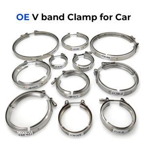 Klem pita <span class=keywords><strong>V</strong></span> sistem knalpot mobil, bagian Auto 2.5 3 4 inci Vband 304 baja tahan karat - Product Image 2