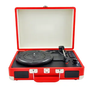 màu hồng vinyl máy nghe nhạc bluetooth loa Suppliers-Máy Phát Đĩa Vinyl Không Dây, Máy Phát Đĩa Than Phong Cách Cổ Điển, Tích Hợp Loa Bluetooth, Chức Năng Phát Nhạc