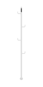 <span class=keywords><strong>Scaldasalviette</strong></span> Elettrico Verticale a Parete in Acciaio Inox SS304 Salvaspazio a Forma di Albero con <span class=keywords><strong>Ganci</strong></span> - Product Image 5