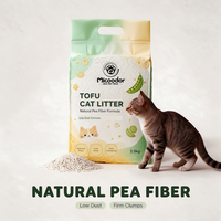 Litière pour chat au tofu pour l'Europe, stock UE, livraison en 7 jours, sans poussière, agglomérante, jetable aux toilettes, qualité supérieure