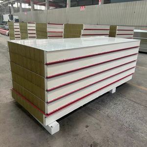 Panneau sandwich en laine de roche Dongan, <span class=keywords><strong>isolation</strong></span> <span class=keywords><strong>thermique</strong></span>, ignifuge, <span class=keywords><strong>plaque</strong></span> galvanisée colorée, 50/75/80/100/120/150/200 mm, pour murs <span class=keywords><strong>et</strong></span> toits - Product Image 6