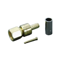 Connecteur à sertir SMC RF coaxial, adaptateur jack femelle pour câble RG316 RG174 RG188