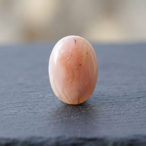 Natural High Polished <b>Pink</b> Opal Oval Cut Cabochon Loose Gemstone 10x14mm Peruvian Origin Handmade - Product Image 3