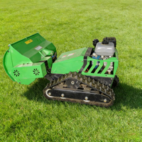 Tondeuse à gazon industrielle longue portée, sans fil, autopropulsée, télécommandée, durable, sur chenilles, 420cc, 9KW, pour parc et parcours de golf