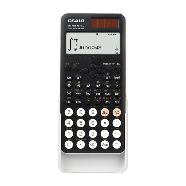 Hot for 82ES PLUS II 252 Function Solar Scientific Calculator 10+2 Digits Plastic for Students