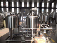 Mini-usine de brassage de bière en acier inoxydable 100L avec pompe et réservoir sous pression, contrôle PLC, fabriquée en Chine