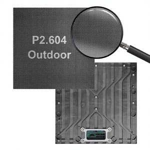 หน้าจอ LED กลางแจ้ง P2.604 โมดูล 250x250 มม. แผงสีเงิน IP65 จอแสดงผลโฆษณาติดผนังกันน้ำ - Product Image 3