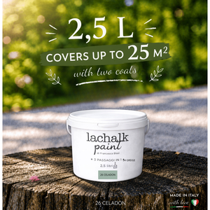 26 CELADON 25 lt LaChalk the evolution of <b>chalk</b> paint Where <b>chalk</b> meets resin: Hybrid <b>Chalk</b> Resin Paint made in Italy - Product Image 2