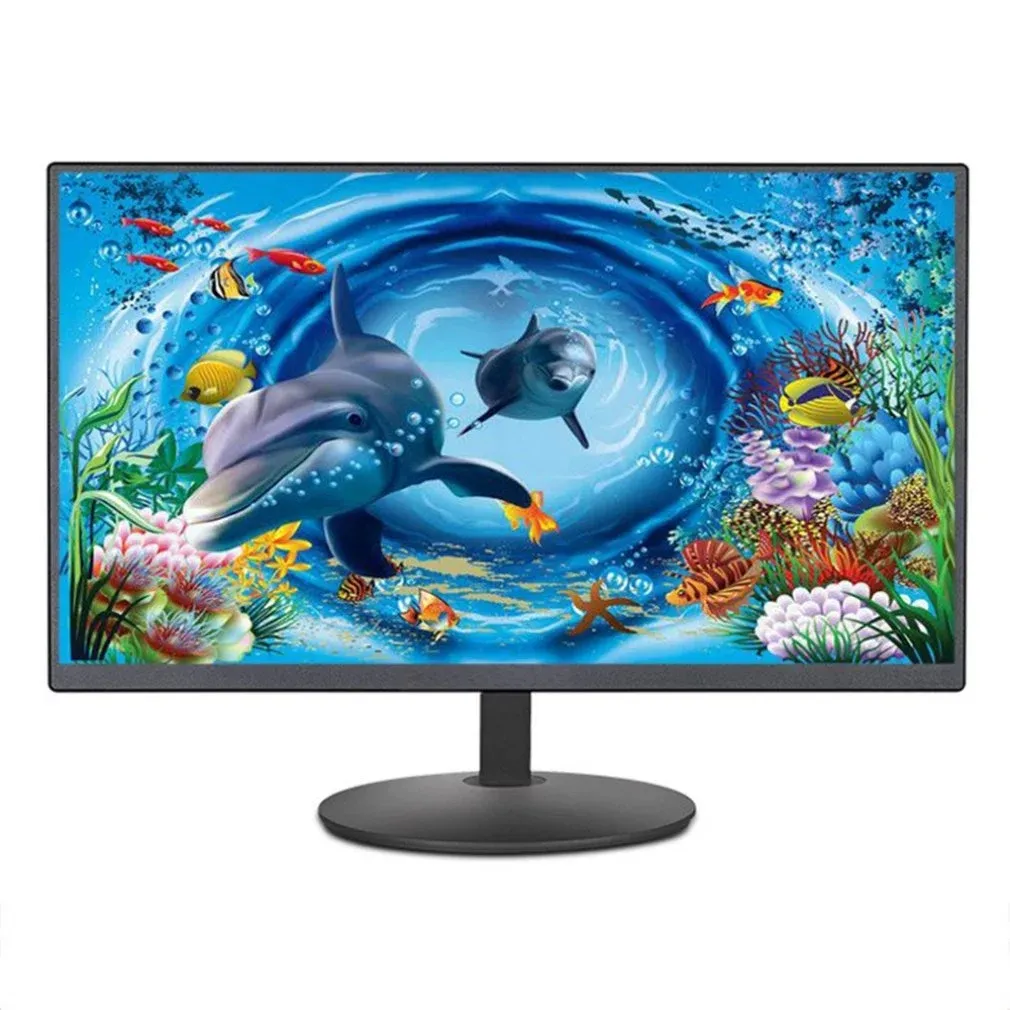 Monitor LED 19 Inci LCD 15 "17" 19 "20" 22 "24", Monitor IPS PC dengan Lubang Dinding