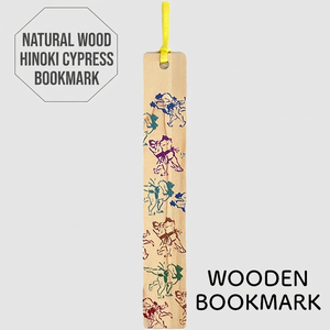[Fabriqué au Japon] Marque-page en bois de Hinoki, motif fleur de cerisier, style classique, impression numérique - Bois naturel de cyprès Hinoki japonais - Product Image 6