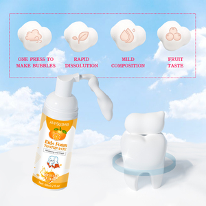 Venta al por mayor Fresa Arándano y Naranja 3 Sabor Espuma de Mousse para niños Pasta de dientes para niños Cuidado bucal Salud - Product Image 5