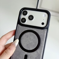 Coques de téléphone antichoc de luxe à motif animal magnétique avec emballage en cuir artificiel estampé à chaud sans support