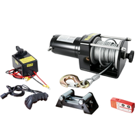 Cabrestante Eléctrico de Alta Tecnología al por Mayor de 12V 24V 9500 12000 13500 17000 20000 22000 Libras para Vehículos Todoterreno