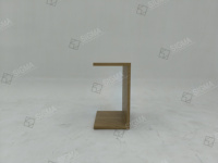 Table d'appoint en bois antique en forme de C, meubles de salon, table basse, chêne blanc massif pour salon