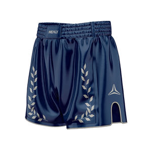 Para pantalones cortos de boxeo y MMA con acabado satinado elástico personalizado con tela transpirable de secado rápido para sesiones de entrenamiento atlético - Product Image 2