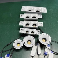 Spot LED encastré moderne en aluminium 10W, orientable et dimmable, 2700K CRI90, anti-éblouissement, pour maison et bureau
