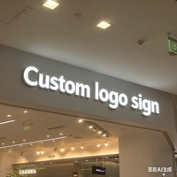 Enseignes lumineuses 3D personnalisées Kelly Sign pour intérieur, lettres en relief pour boutiques, enseignes LED pour entreprises