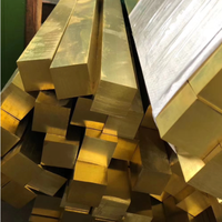 Barres en laiton H58 H59 H62 H65 C36000 C27200, carrées, rondes, hexagonales, en laiton massif, pour services de fraisage général