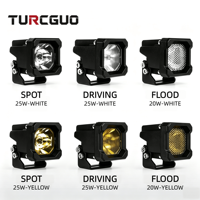 Luz de Trabajo LED de 25W y 2 Pulgadas, 9-30V, Haz de Luz Concentrado y Difuso, 2200LM, IP67, 50000H, Apta para Jeep, Camioneta, SUV, ATV, UTV, Todoterreno, Barco