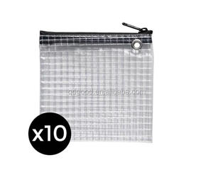 Haute Qualité Poly Renforcé Tissu Leno Clair PVC Maille Bâche <span class=keywords><strong>Transparente</strong></span> - Product Image 4